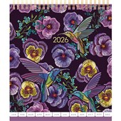 COLLINS DESK CALENDAR BEAUTIFUL BLOOMS EVEN YEAR